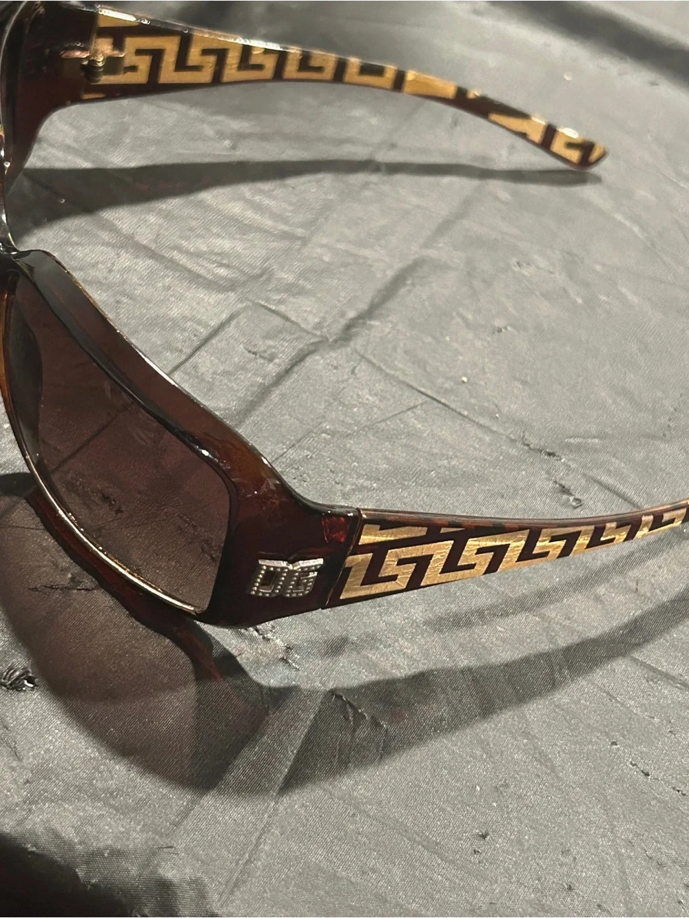 Dolce & Gabbana Brown & Gold Sunglasses
